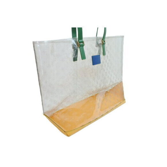Louis Vuitton Tote Bag Brazil Annivery Vinyl Leather Clear Green